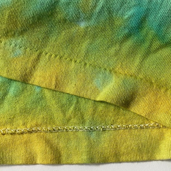 Jukes Pittsburgh T-Shirt L Turquoise Yellow Tie Dye Vtg Hanes Single Stitch READ - Picture 6 of 13